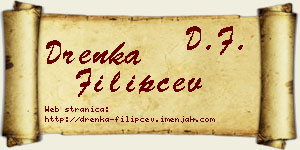 Drenka Filipčev vizit kartica